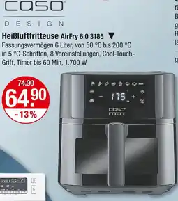 V Markt Caso heißluftfritteuse airfry 6.0 3185 Angebot