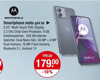 V Markt Motorola smartphone moto g84 5g Angebot