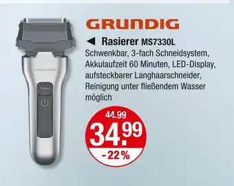 V Markt Grundig rasierer ms7330l Angebot