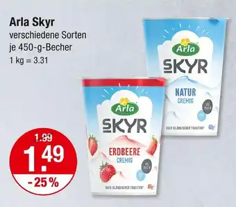 V Markt Arla skyr erdbeere cremig Angebot