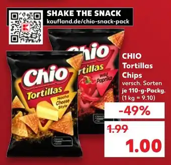 Kaufland Chio tortillas nacho cheese style Angebot
