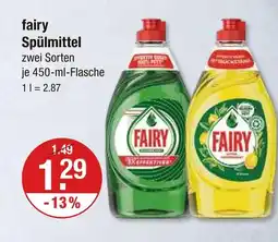 V Markt Fairy spülmittel Angebot