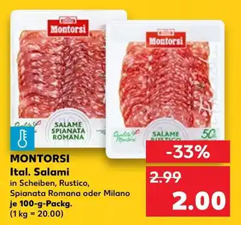 Kaufland Montorsi salame spianata romana Angebot