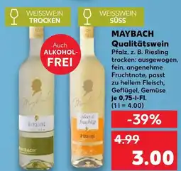 Kaufland Maybach weisswein trocken Angebot