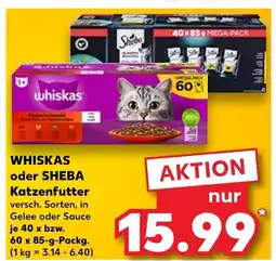 Kaufland Whiskas katzenfutter in gelee oder sauce Angebot
