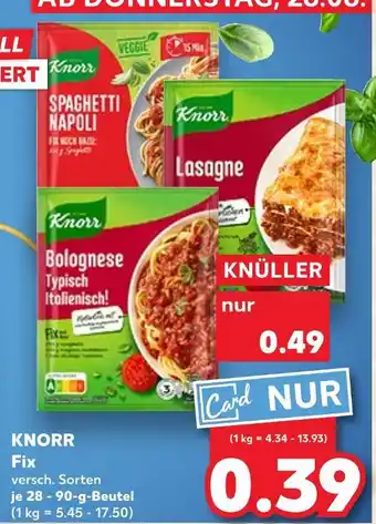 Kaufland Knorr spaghetti napoli Angebot