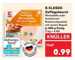 Kaufland K-classic geflügelwurst mortadella Angebot