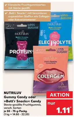 Kaufland Nutriluv protein gummy candy Angebot