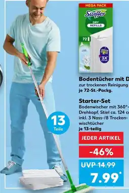 Kaufland Swiffer bodentücher mit dry refills Angebot