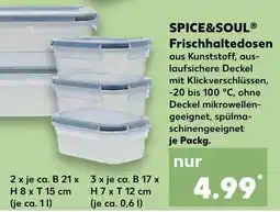 Kaufland Spice&soul frischhaltedosen 2er-set Angebot
