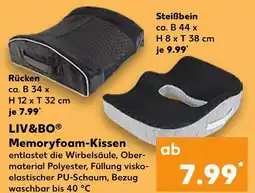 Kaufland Liv&bo memoryfoam-kissen rücken Angebot