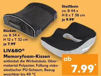 Kaufland Liv&bo memoryfoam-kissen rücken Angebot