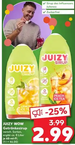 Kaufland Juizy lemon ice tea sirup Angebot