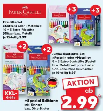 Kaufland Faber-castell filzstifte-set glitzer Angebot