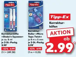Kaufland Tipp-ex korrekturstifte shake'n squeeze Angebot