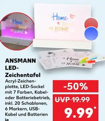 Kaufland Ansmann led-zeichentafel Angebot