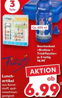 Kaufland Fizzii geschenkset brotbox + trinkflasche Angebot