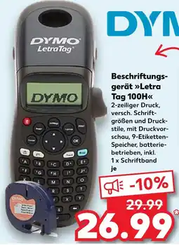 Kaufland Dymo letra tag 100h Angebot