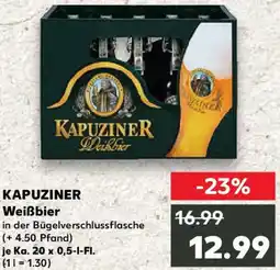 Kaufland KAPUZINER Weißbier Angebot