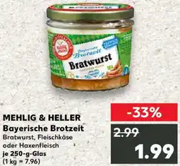 Kaufland MEHLIG & HELLER Bayerische Brotzeit Angebot
