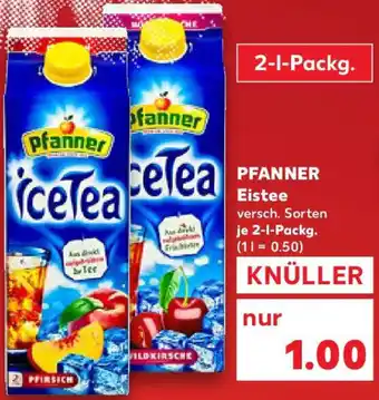 Kaufland PFANNER Eistee Angebot
