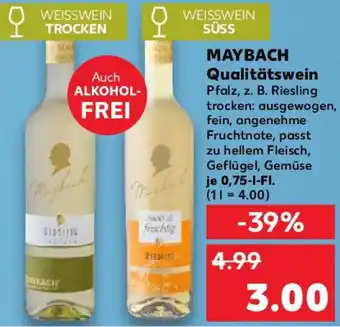 Kaufland MAYBACH Qualitätswein Angebot