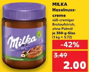 Kaufland MILKA Haselnusscreme Angebot