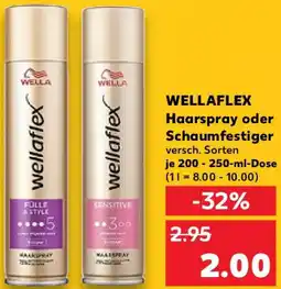 Kaufland WELLAFLEX Haarspray oder Schaumfestiger Angebot