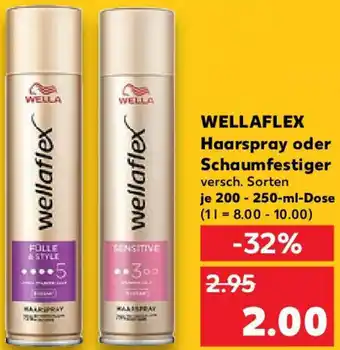 Kaufland WELLAFLEX Haarspray oder Schaumfestiger Angebot