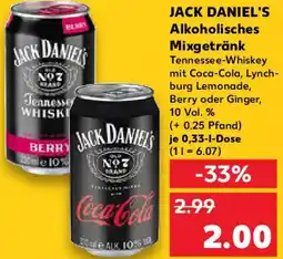 Kaufland JACK DANIEL'S Alkoholisches Mixgetränk Angebot