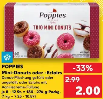 Kaufland POPPIES Mini-Donuts oder Eclairs Angebot