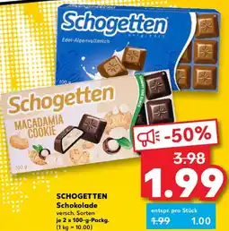 Kaufland SCHOGETTEN Schokolade Angebot