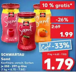 Kaufland SCHWARTAU Samt Angebot