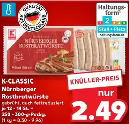 Kaufland K-CLASSIC Nürnberger Rostbratwürste Angebot