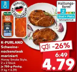 Kaufland K-PURLAND Schweinenackensteak mariniert Angebot