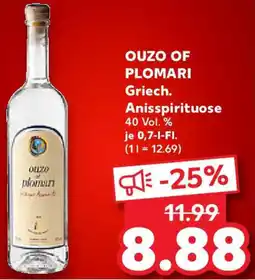 Kaufland OUZO OF PLOMARI Griech. Anisspirituose Angebot