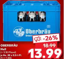 Kaufland OBERBRÄU Hell Angebot