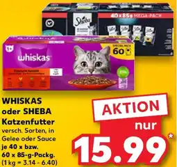 Kaufland WHISKAS oder SHEBA Katzenfutter Angebot