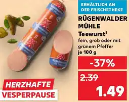 Kaufland RÜGENWALDER MÜHLE Teewurst Angebot