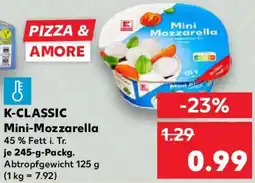Kaufland K-CLASSIC Mini-Mozzarella Angebot