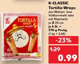 Kaufland K-CLASSIC Tortilla-Wraps Angebot