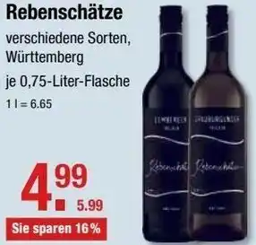 V Markt Rebenschätze Württemberg je 0.75-Liter-Flasche Angebot