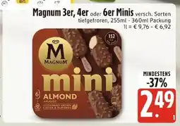 Edeka Magnum magnum 3er, 4er oder 6er minis versch. sorten Angebot