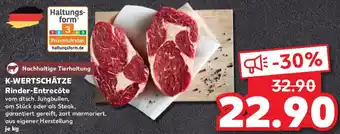 Kaufland K-WERTSCHÄTZE Rinder-Entrecôte Angebot