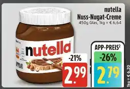Edeka Nutella nuss-nugat-creme Angebot
