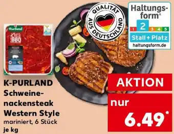 Kaufland K-PURLAND Schweine- nackensteak Western Style Angebot