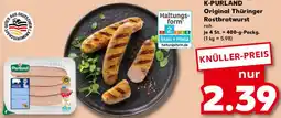 Kaufland K-PURLAND Original Thüringer Rostbratwurst Angebot