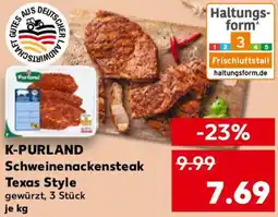 Kaufland K-PURLAND Schweinenackensteak Texas Style Angebot
