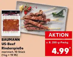 Kaufland BAUMANN US-Beef Rinderspieße Angebot