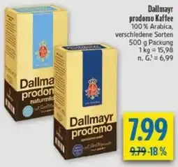 diska Dallmayr prodomo Kaffee Angebot